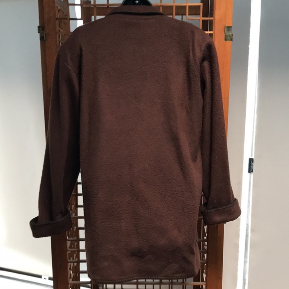 Pasta- brown lightweight jacket with detailed black stitching. Size Medium. - Picture 7 of 8